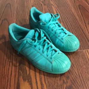 Teal Adidas In Good Condition.